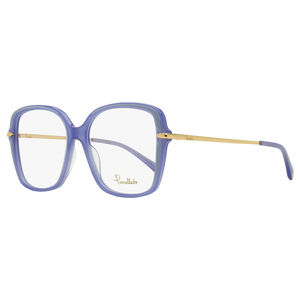 Pomellato Square Eyeglasses PM0090O 002 Blue/Gold 53mm